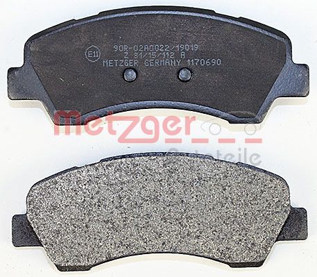 METZGER 1170690 Bremsbelagsatz, Scheibenbremse